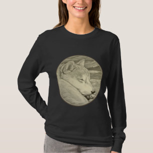 Shiba Inu Shirts Art Lady's Shirt Dog Art Shirts