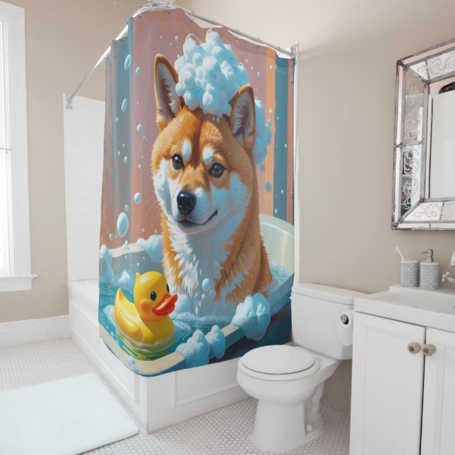 Shiba Inu Sloppy Sleepy Cute Funny (In Situ)