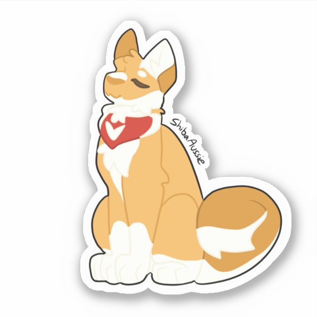 Shiba Inu Sticker (Front)