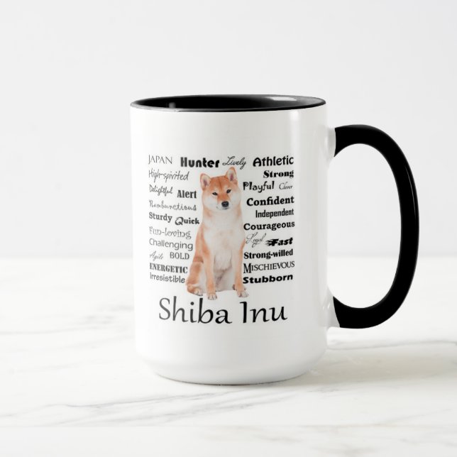 Shiba Inu Traits Mug (Right)