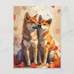Shiba Inu Valentine's Day  Postcard