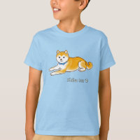 Shiba Inu With A Light Blue Collar Pixel Art
