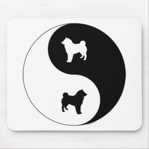 Shiba Inu Yin Yang Mouse Pad