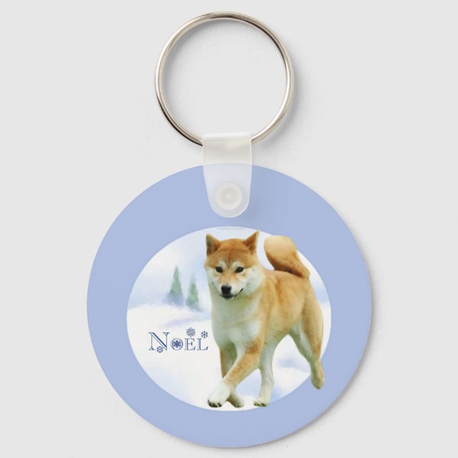 Shiba Noel Keychain (Front)