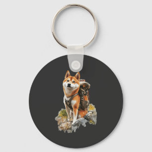 Shiba Pitbull Inu Keychain