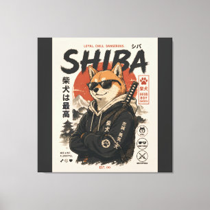 SHIBA THE PROTECTOR CANVAS PRINT