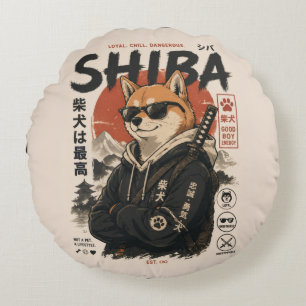 SHIBA THE PROTECTOR ROUND PILLOW