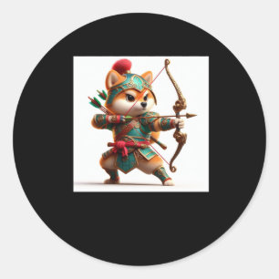 Shiba Warrior #10 Archer Sticker