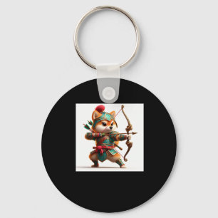 Shiba Warrior #10 Archer Sticker Keychain
