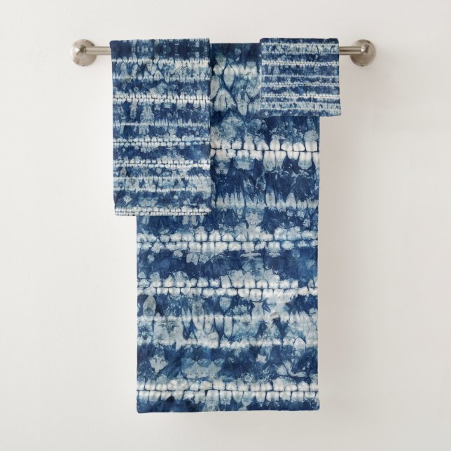 Shibori Bath Towel Set (Insitu)