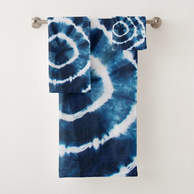 Shibori Bath Towel Set (Insitu)