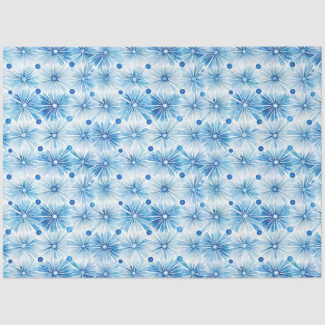 Shibori Blue Japanese Textile Art No 18 Tissue Paper (Front)