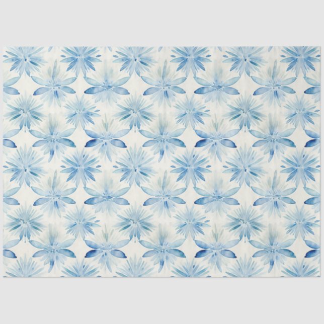 Shibori Blue Japanese Textile Art No 4 Tissue Paper (Front)