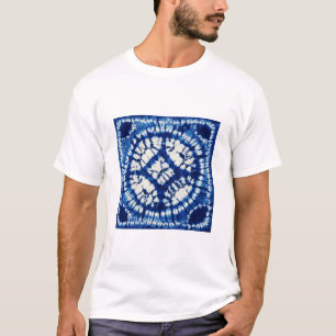 Shibori blue t shirt
