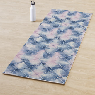 Shibori Blue Tie Dye Japan Traditional Pattern 13 Yoga Mat
