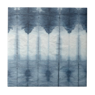 Shibori Indigio Print Tile