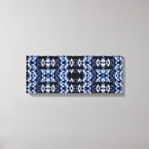Shibori Inspired Abstract Art Canvas Print