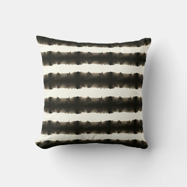 Shibori Pattern Tie Dye Throw Pillow (Front)