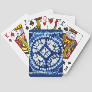 Shibori Tie Dye South Seas Indigo Batik Playing Cards