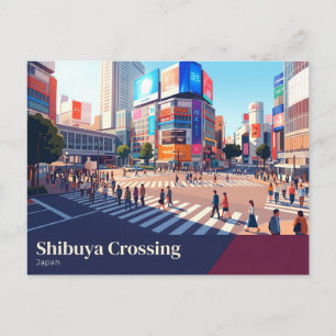 Shibuya Crossing Japan Postcard