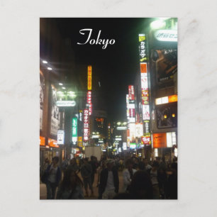 shibuya lights tokyo postcard