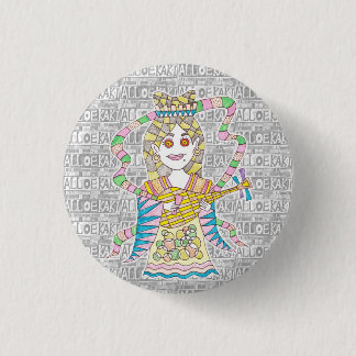 Shichifukujin / Benzaiten Can Badge 1 Inch Round Button