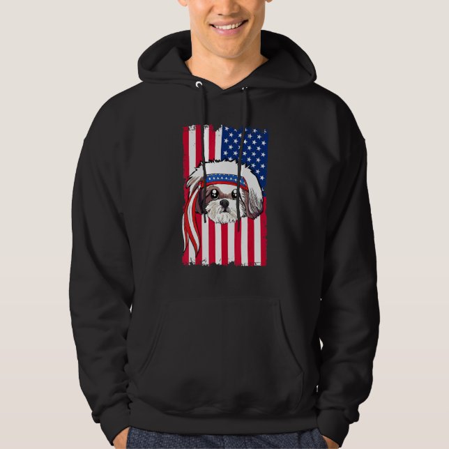 Shid Tzu Dog Hoodie (Front)