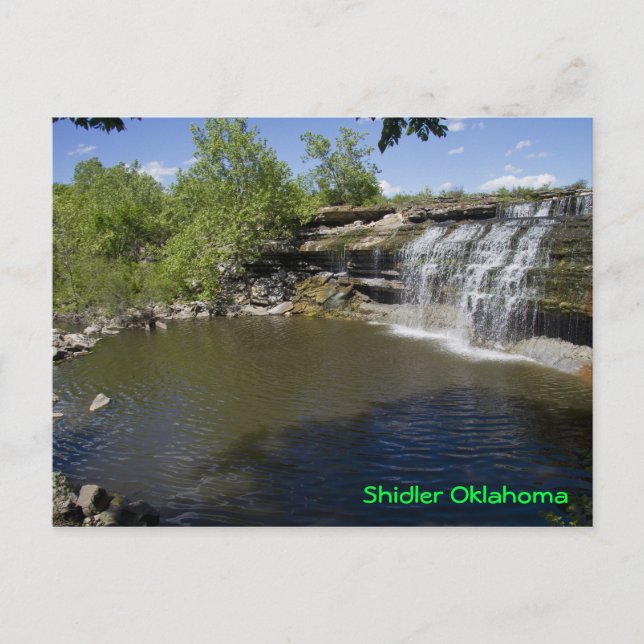 Shidler Water Fall Postcard (Front)