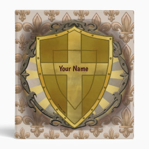 Shield Christian Cross Binder