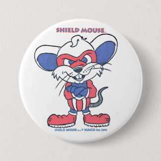 SHIELD MOUSE 3 INCH ROUND BUTTON