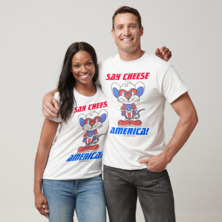 SHIELD MOUSE "SAY CHEESE AMERICA!" Apparel T-Shirt