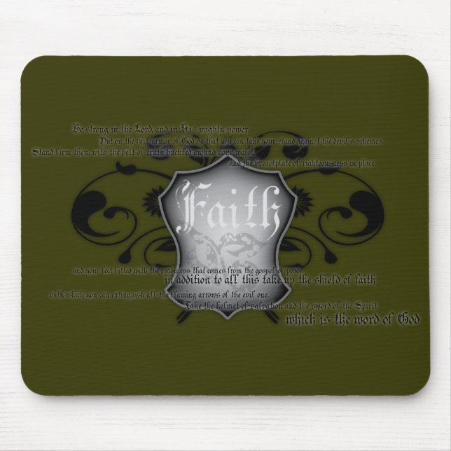 Shield of Faith (armour of God) mousemat Mouse Pad (Front)