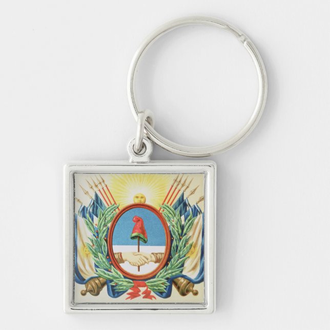 Shield of the Confederation of Argentina Keychain (Front)