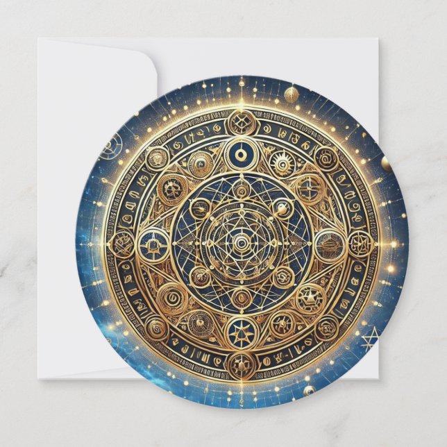 Shield of Warding Protection Sigil Greeting Card (Front)