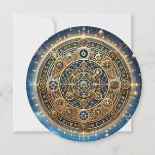 Shield of Warding Protection Sigil Greeting Card