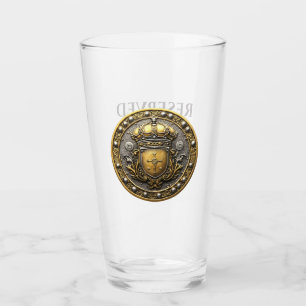Shield   RESERVED   Personalized 16oz Libbey Pint  Glass