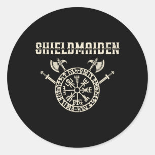 Shieldmaid Valkyrie Shieldmaiden Fan Classic Round Sticker