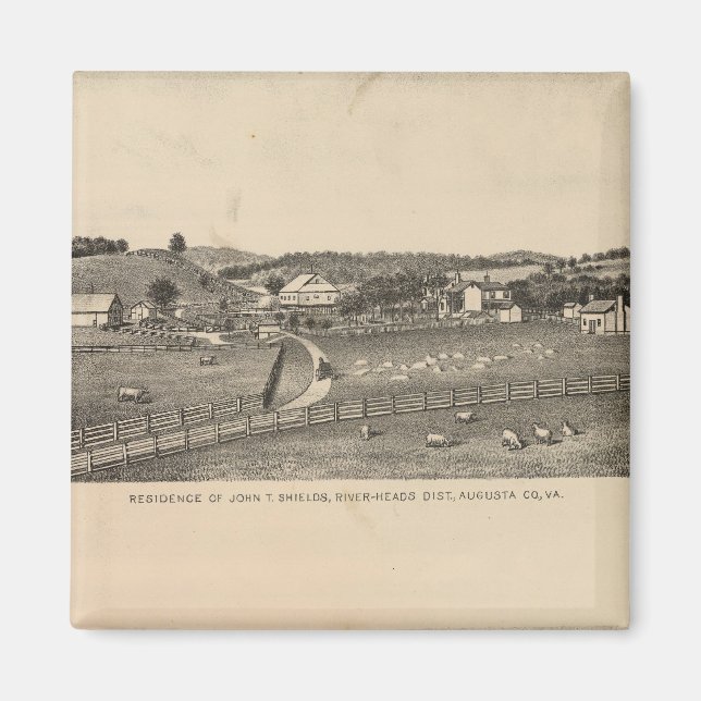 Shields, Clemmer residences Magnet (Front)