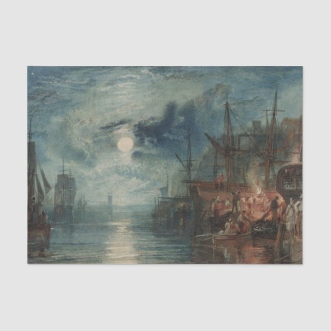 Shields, on the River Tyne by J.M.W. Turner Tissue Paper (Front)