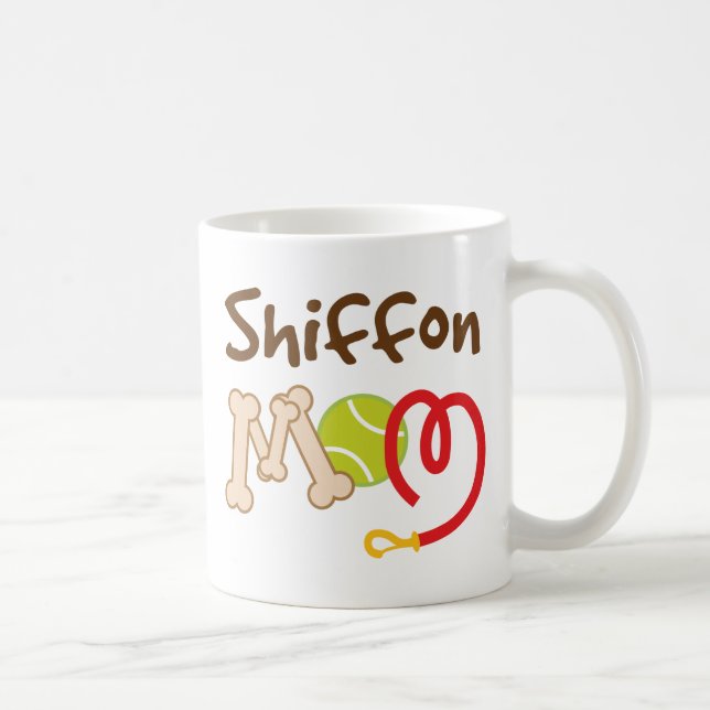 Shiffon Dog Breed Mom Gift Coffee Mug (Right)