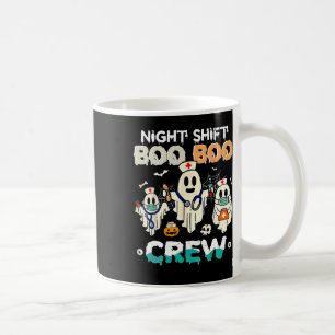 Shift Boo Boo Crew Nurse Ghost Halloween Nurses Rn Coffee Mug
