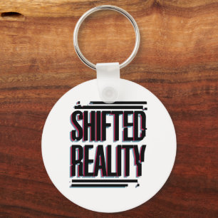 Shifted Reality - Glitch in the Timeline Keychain