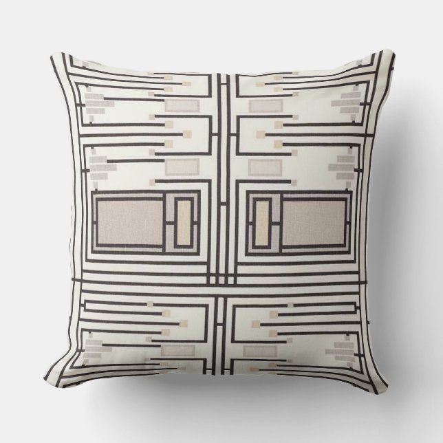 Shifting Grid Designer Pillow (Front)