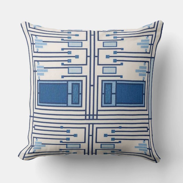 Shifting Grid Designer Pillow (Front)