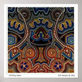 Shifting Ideas - Dot Designs by Gina Poster