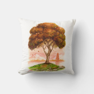 Shifting Seasons Throw Pillow