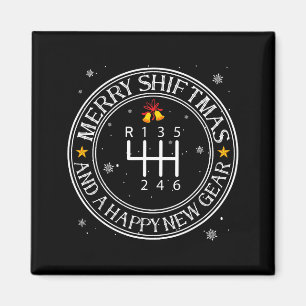 Shiftmas Car Guy Funny Mechanic Christmas Auto Man Magnet
