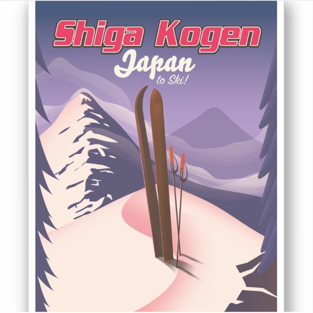 shiga kogen japan ski poster (Front)
