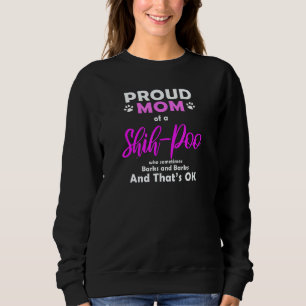Shih-Poo Mom Dog Love Poodle + Shih Tzu Sweatshirt