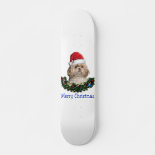 Shih-Tsu Dog Christmas items Skateboard